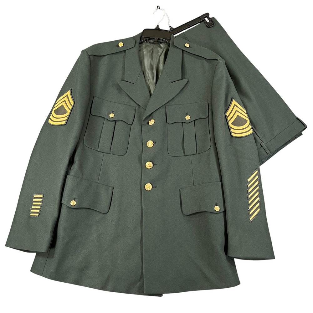 Bremen-Bowdon Military Dress Suit Mens 44R 36x28 Gold Eagle Buttons Formal Wear